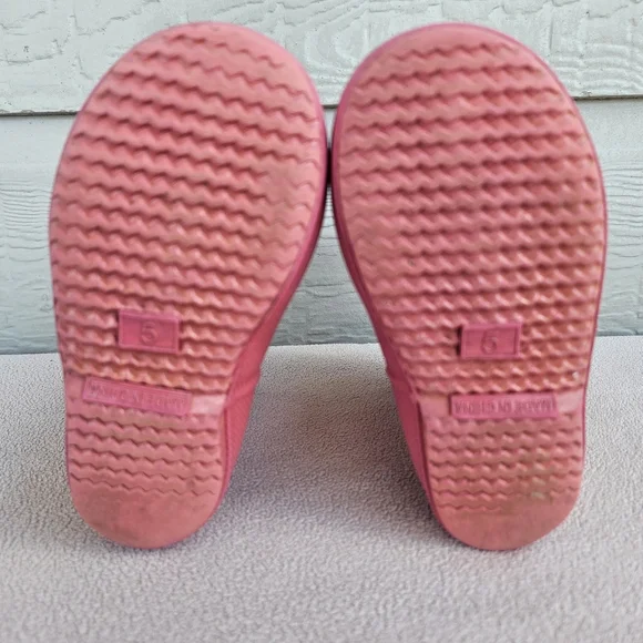 Hunter Wellington Rain Boots Toddler Girl SZ 6 US Pink Waterproof Pull-On - Picture 8 of 10